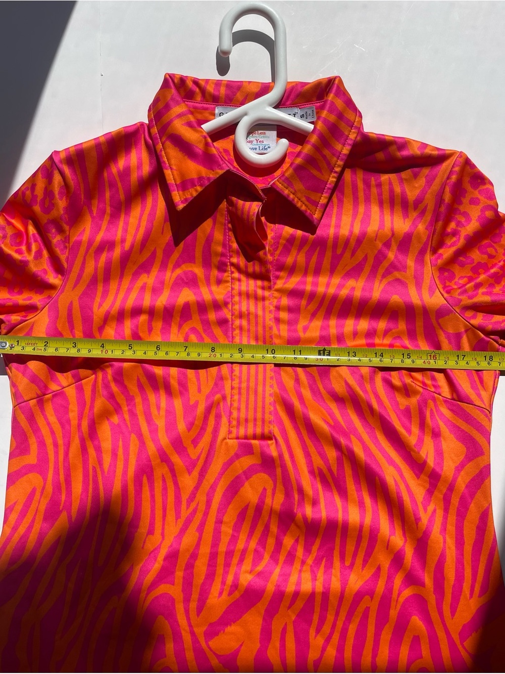 Gretchen Scott Designs Pink & Orange Printed Polo Shift Dress - Picture 4 of 7